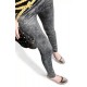 Leggings Sexy Jeans Gris Noir