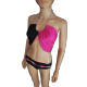 Bikini "Harlequin" Pink & Black