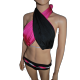 Bikini "Harlequin" Pink & Black